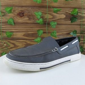Kenneth Cole Reaction Sz 9.5 Slip-On Gray Fabric Men Slip On Medium‎ (D, M)